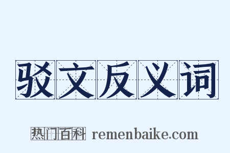 驳文反义词是什么意思的图片